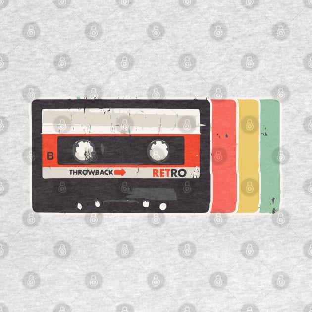 Vintage Retro Mixtape Cassette by tanambos